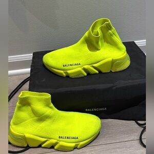 Balenciaga Fluorescent Yellow Sock Sneakers